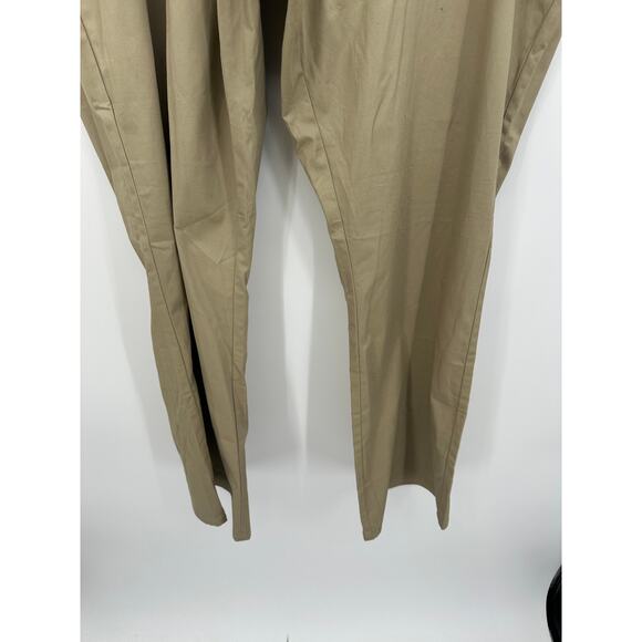 Dickies Khaki Twill Pant Slim Fit Boot Cut Women 22 Reg NWT Workwear Career - Picture 4 of 8